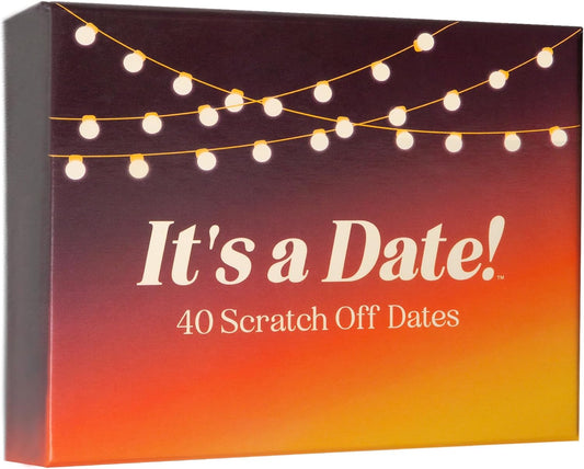 It's a Date!, 40 Fun and Romantic Scratch Off Date Night Ideas for Him, Her, Girlfriend, Boyfriend, Wife, Husband & Couples, Stocking Stuffers for Men and Women